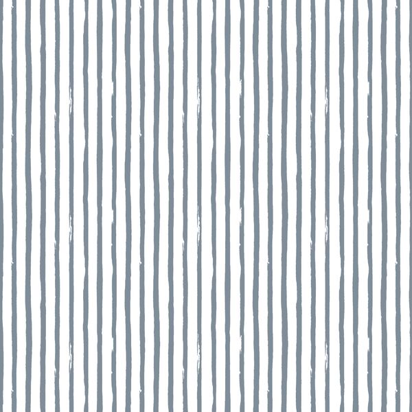 Small Rustic Stripe in Winter Blue
