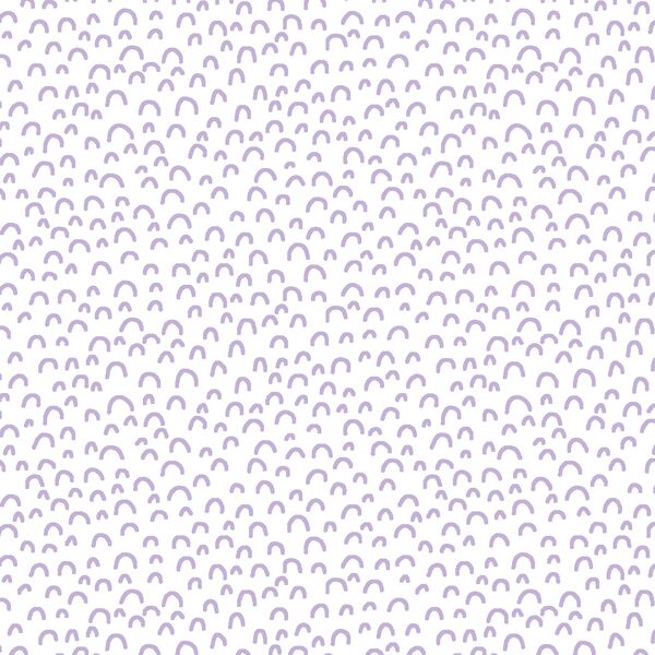 Doodle in Lilac on White