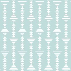 Little Tribal Stripe in Glacier Blue