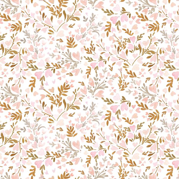 Little Heart Floral in Blushing