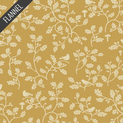 Woodland Oak Flannel in Gold