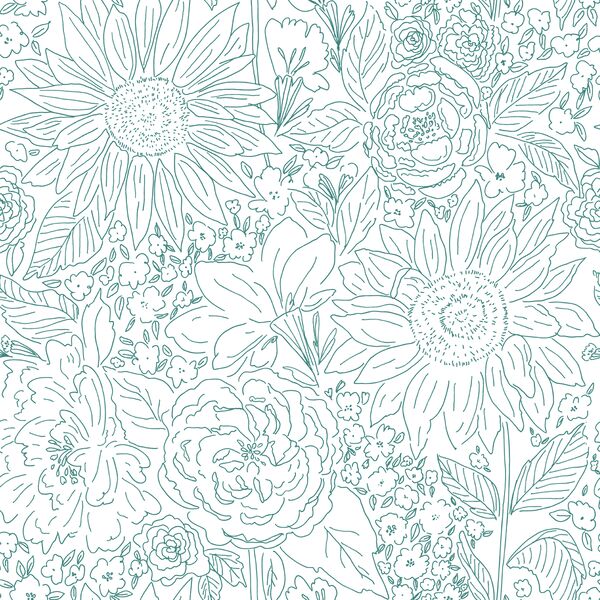 Paperie in Emerald on White