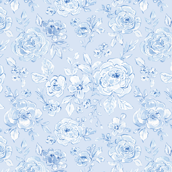 Juliette Floral in Sky Blue