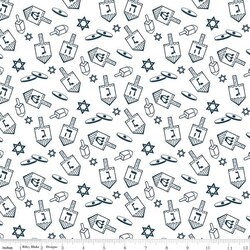 Dreidel in Toss White