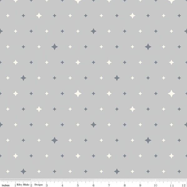 Twinkle Stars in Gray