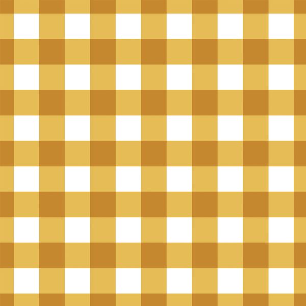Small Summer Gingham in Golden Sun