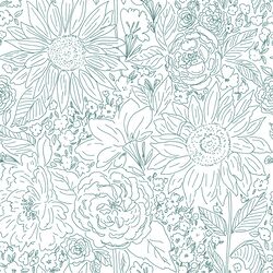 Paperie in Forest Green on White