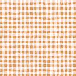 Organic Gingham in Harvest Blush