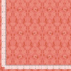 Damask Fatale Redux in Fire Coral