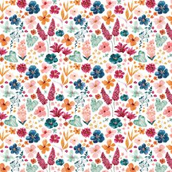 Little Blooming Tropics in White