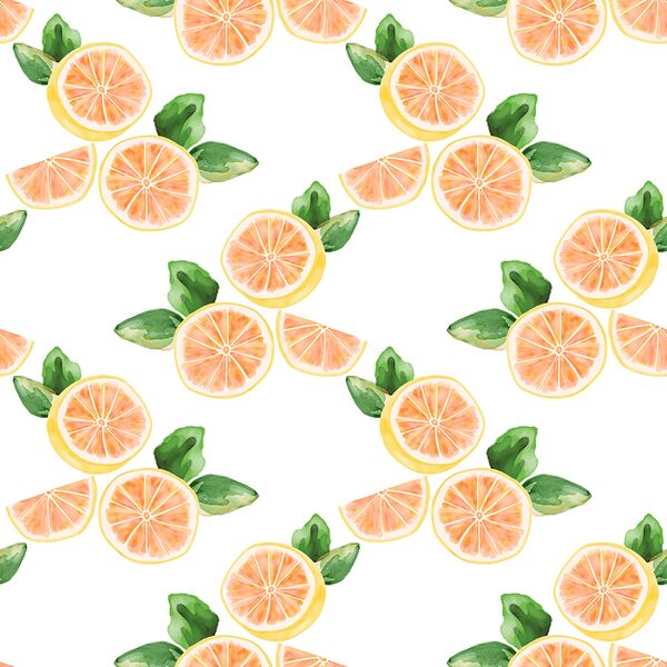 Citrus Slices in White