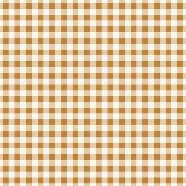 Gingham in Mustard