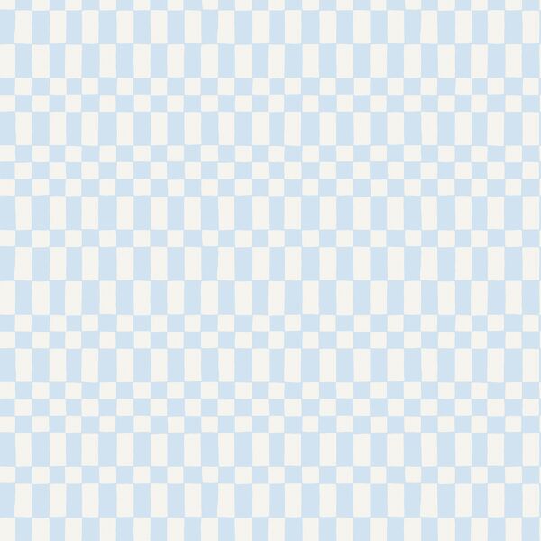 Large Neo Checkerboard in Pastel Blue