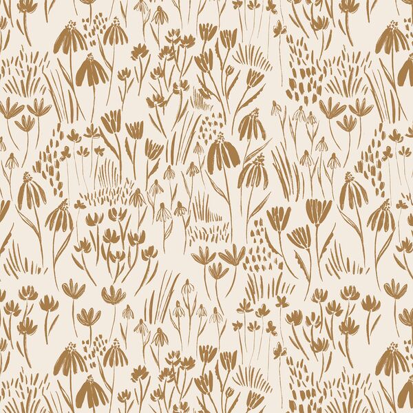 Forest Floral in Hazel on Bone