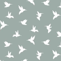 Hummingbird Silhouette in Eucalyptus