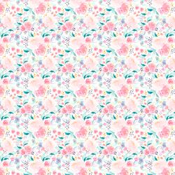 Tiny Mermaid Floral in Lagoon