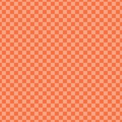 Pumpkin Checkerboard in Orange Glow