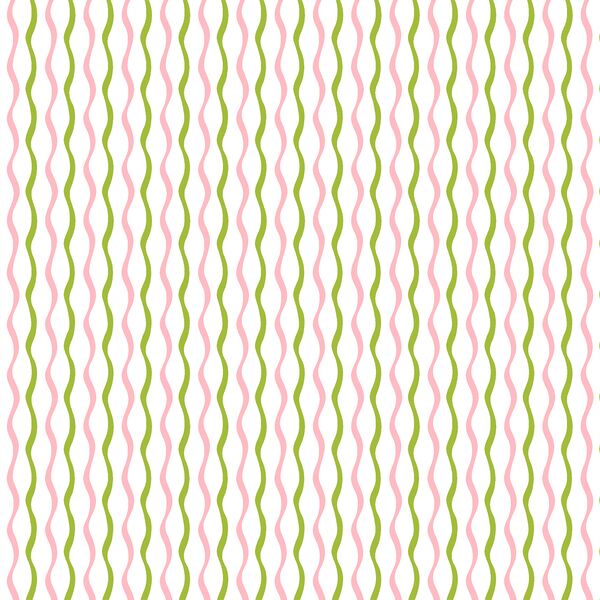 Wavy Stripes in Grassy Garden