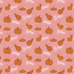 Spooky Gourds in Autumn Pink
