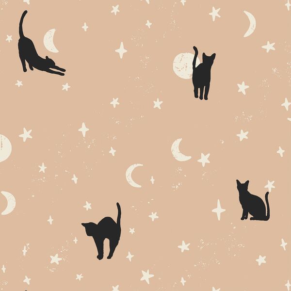 Large Moonstruck Cats in Blush Pink