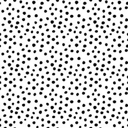 Little Modern Polka Dot in Black on White