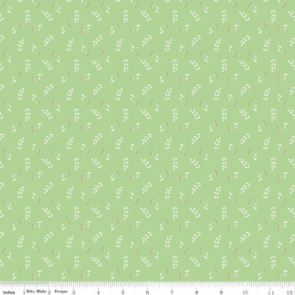 Tossed Stems in Green