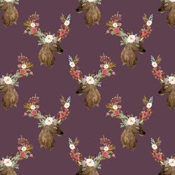 Little Autumn Deer in Eggplant