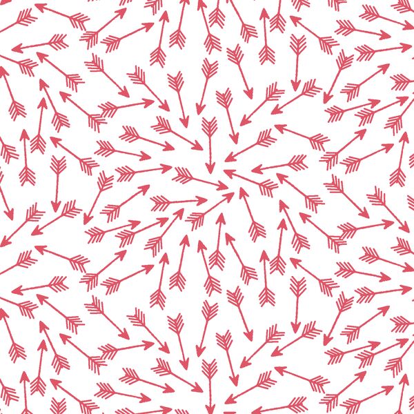 Arrows in Passion on White
