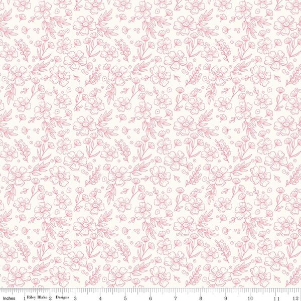 Floral in Cream