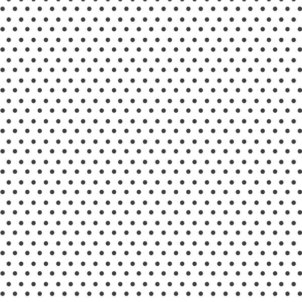 Polka Dots in Onyx on White