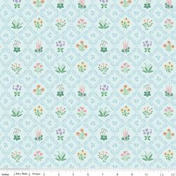 Medallion Floral in Blue