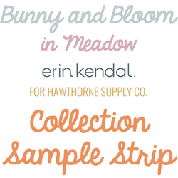 Bunny and Bloom Sample Strip in Meadow