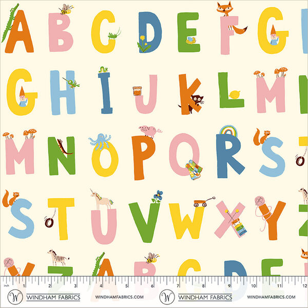 Alphabet in Cream