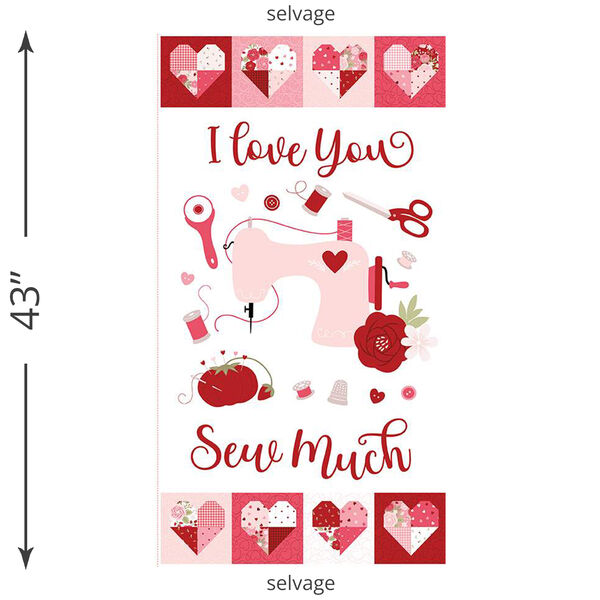 I Love You Sew Much Panel