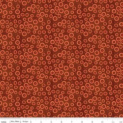 Polka Dots in Rusty Oak