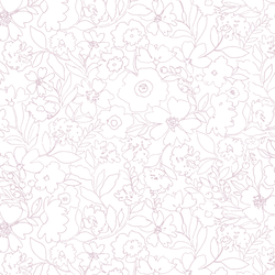 Midnight Garden in Sugar Plum on White