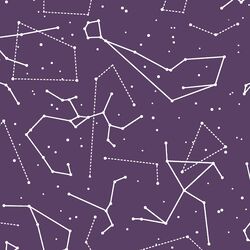 Star Charts in Aubergine
