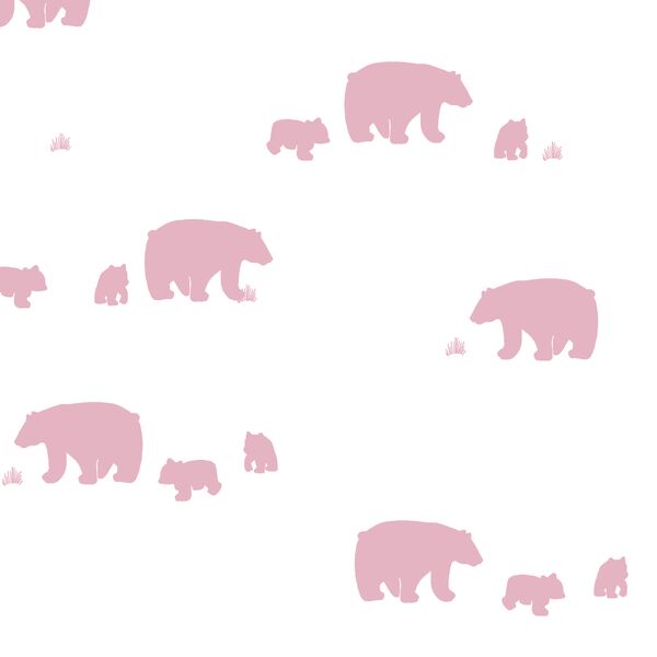 Bear Silhouette in Carnation
