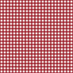 Small Holiday Gingham in Berry Red