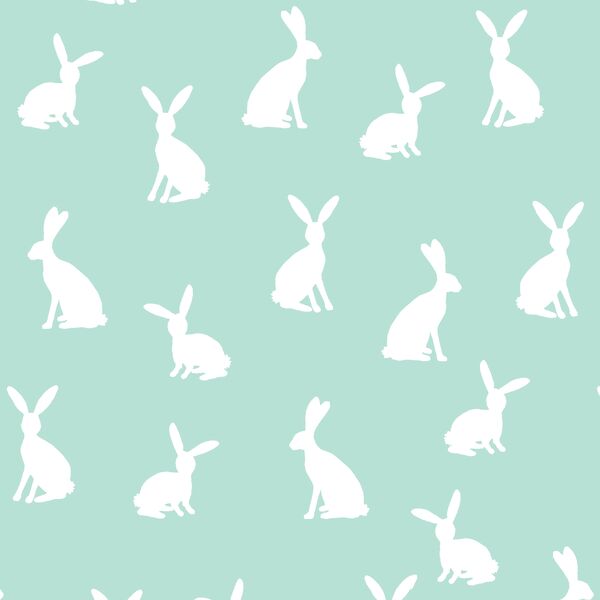 Cottontail Silhouette in Aloe