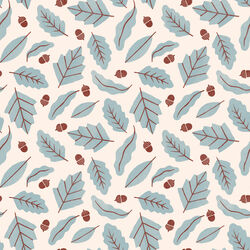 Fallen Leaves in Blue