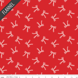 Bows Flannel in Red