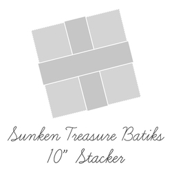 Expressions Batiks 10" Square Pack in Sunken Treasure