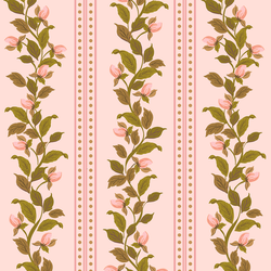 Rose Stripe in Soft Peony