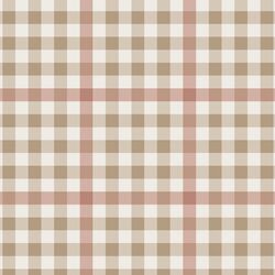 Fauna Gingham in Vintage Persimmon