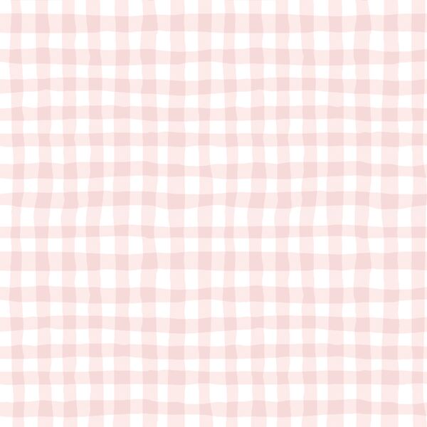 Organic Gingham in Rose Pink