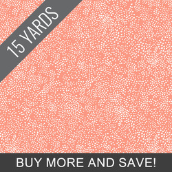 Menagerie Champagne in Coral - 15 Yard Bolt