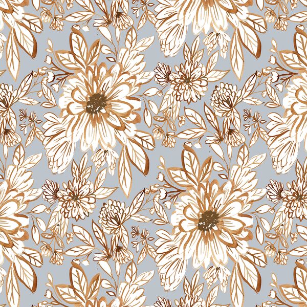 Ethereal Sunflowers in Light Slate