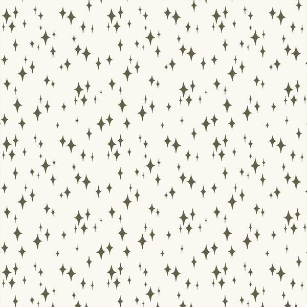 Starry Night in Forest on Cream