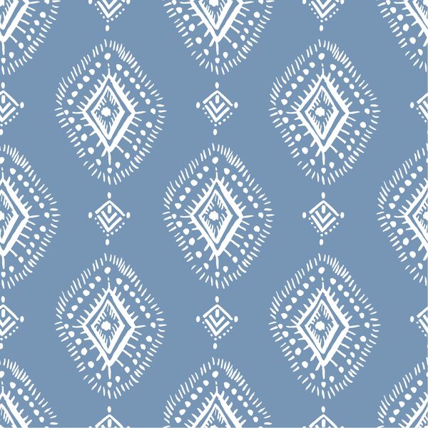 Geometric in Balsam Blue